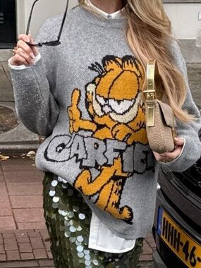 ISO!!! -  Garfield Grey Knit Sweater